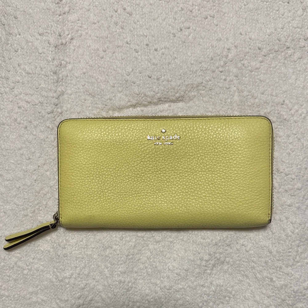 Kate Spade Yellow Accordion Wallet